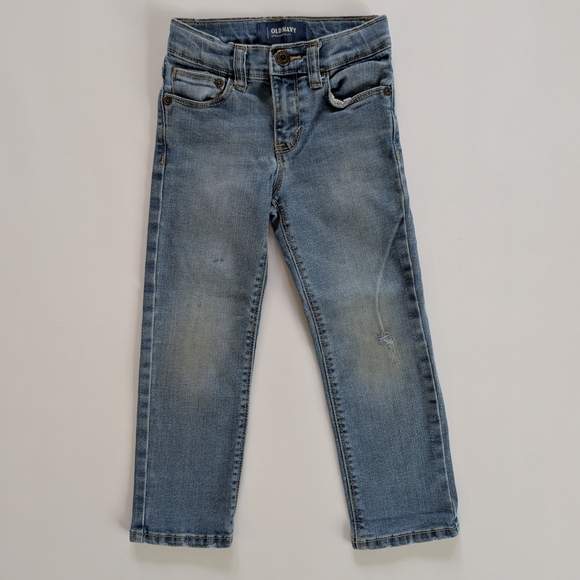 Old Navy Blue Denim Straight Leg Jeans - Picture 1 of 4